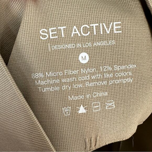 SET ACTIVE NWT Womens SCULPTFLEX Legging in Breeze Tan Size Medium - Picture 4 of 7